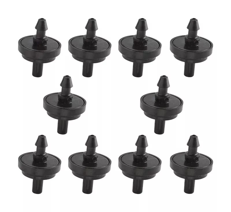 1-GPH Pressure Compensating Dripper, 10-Pack