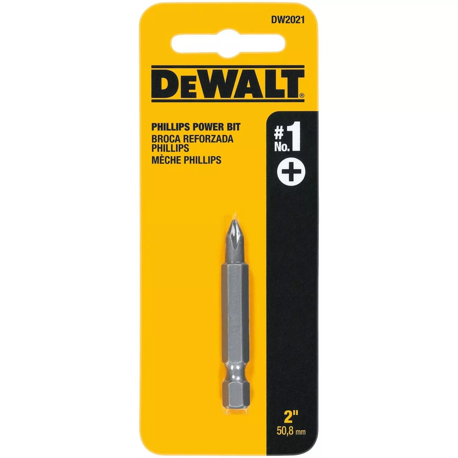 #1 Phillips Power Screwdriver Bit, 2 In.