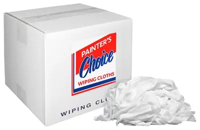 #10 Box Of Bleached White Rags, 8 Lb.