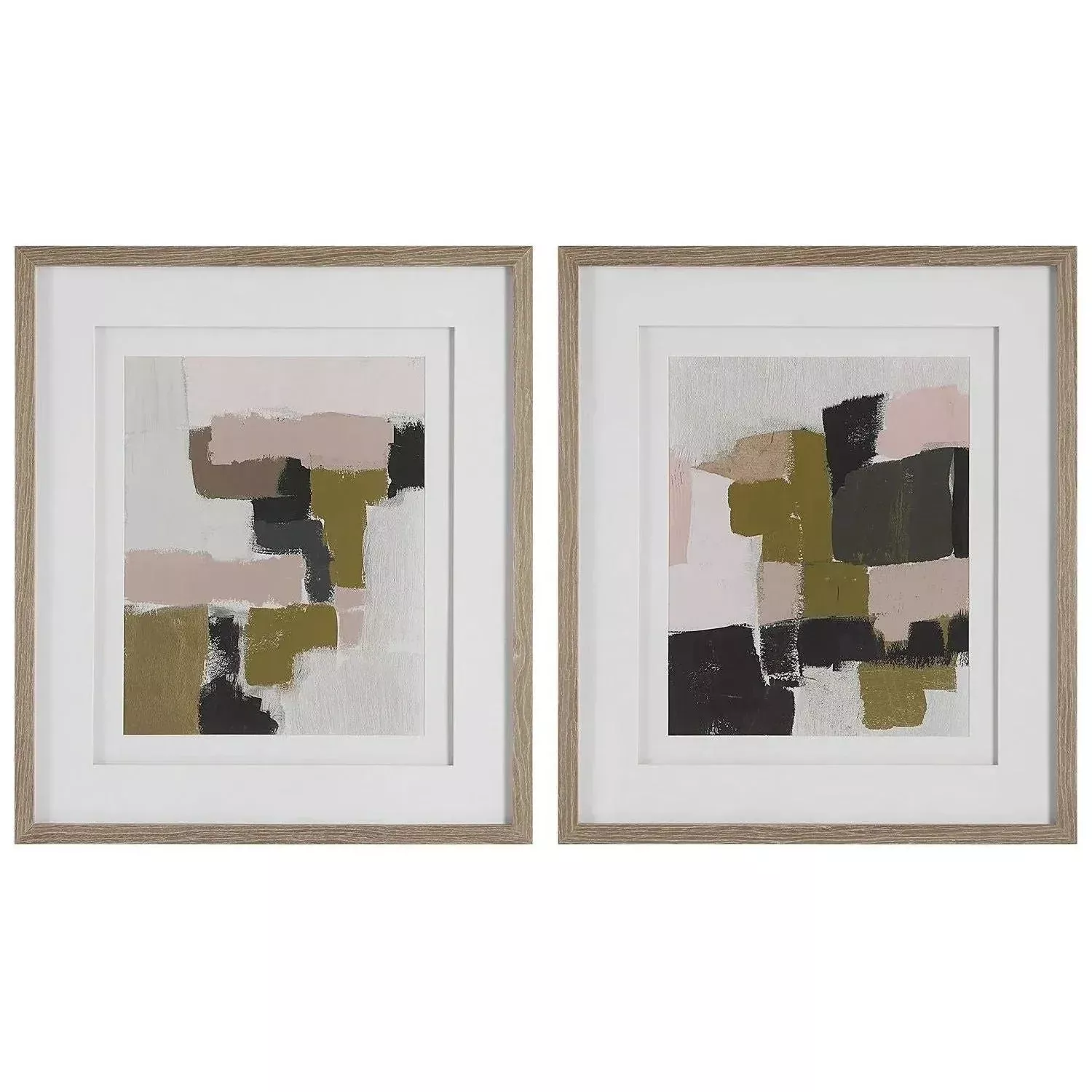 Color Block Framed Prints, Set/2