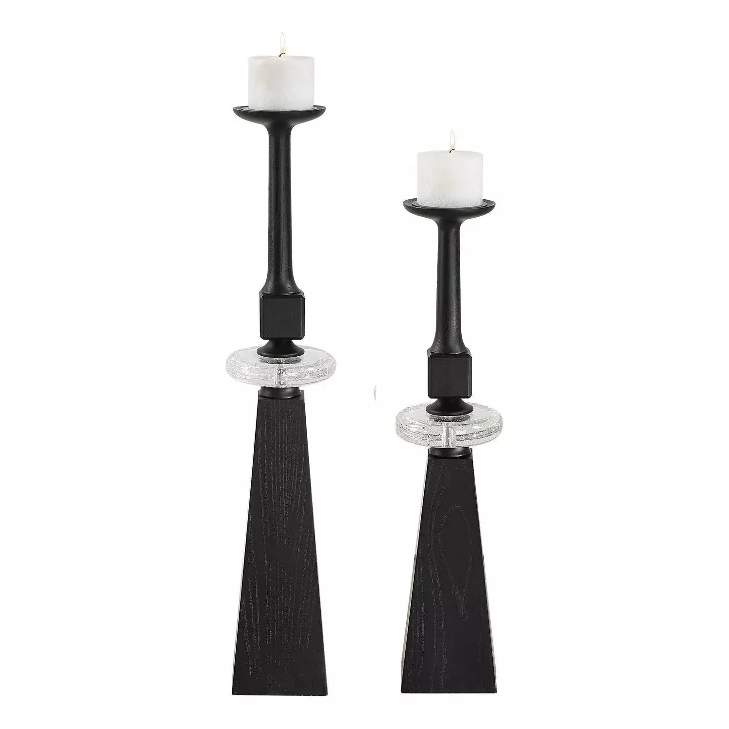 Ebon Glow Candleholders Set/2