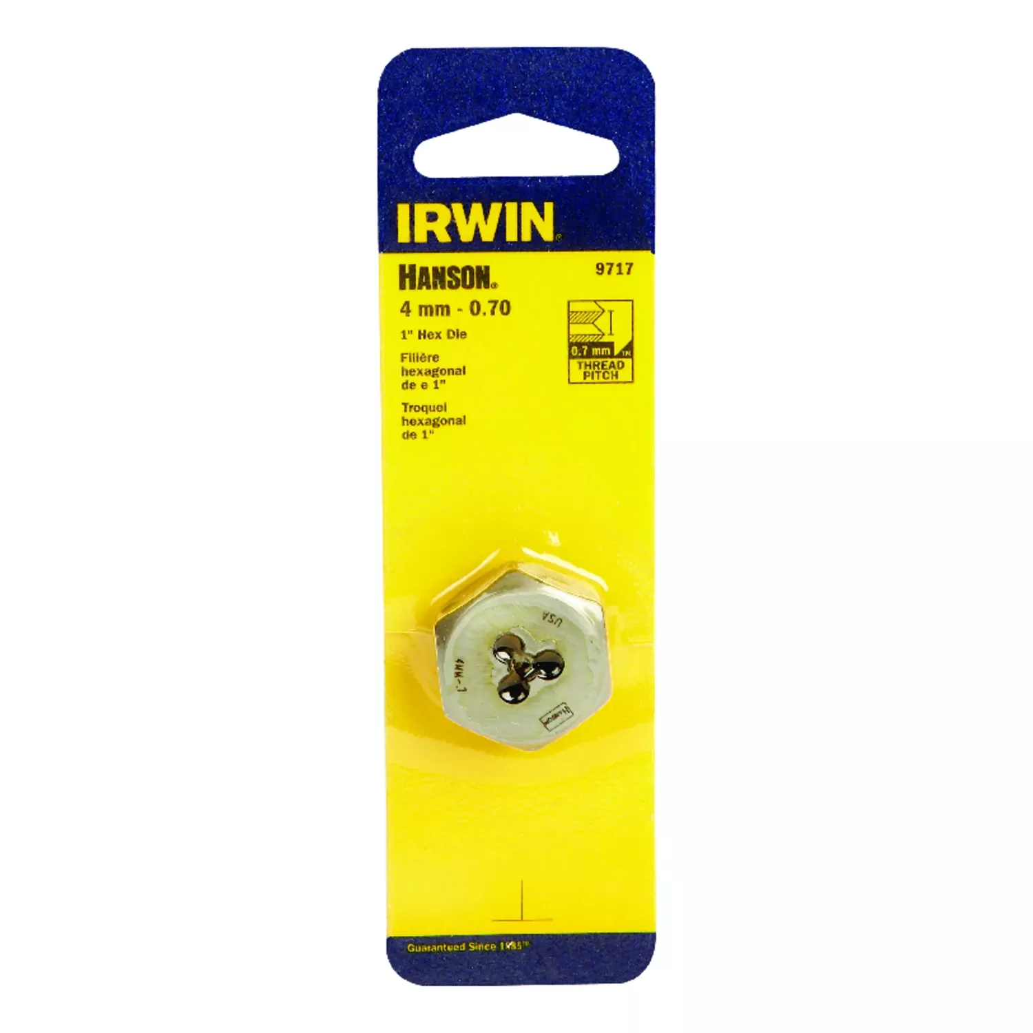 Hanson Metric Hexagon Die, 4mm X 0.70