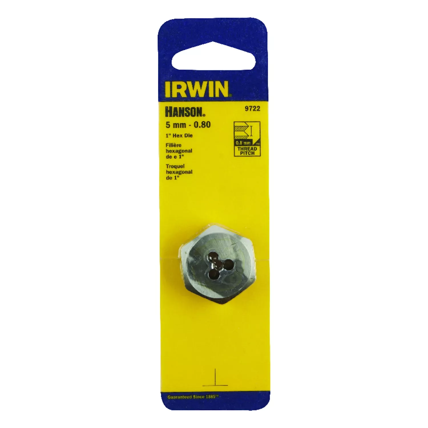 Hanson Metric Hexagon Die, 5mm X 0.80