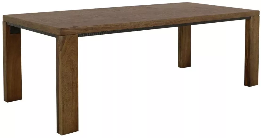 International Furniture Direct Walnut Reddish Brown Dining Table