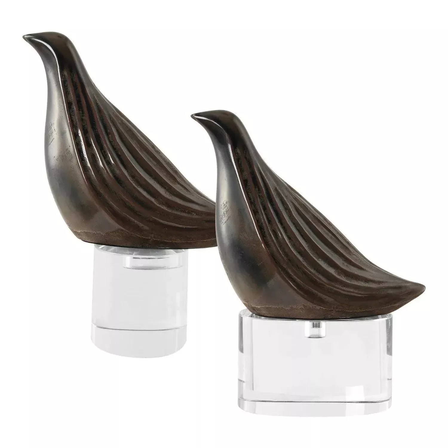 Nesting Bird Sculptures - Set of 2