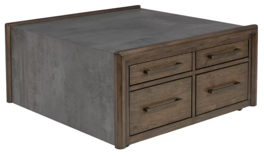 Signature Design by Ashley Kallenny Brown/Gray Square Cocktail Table